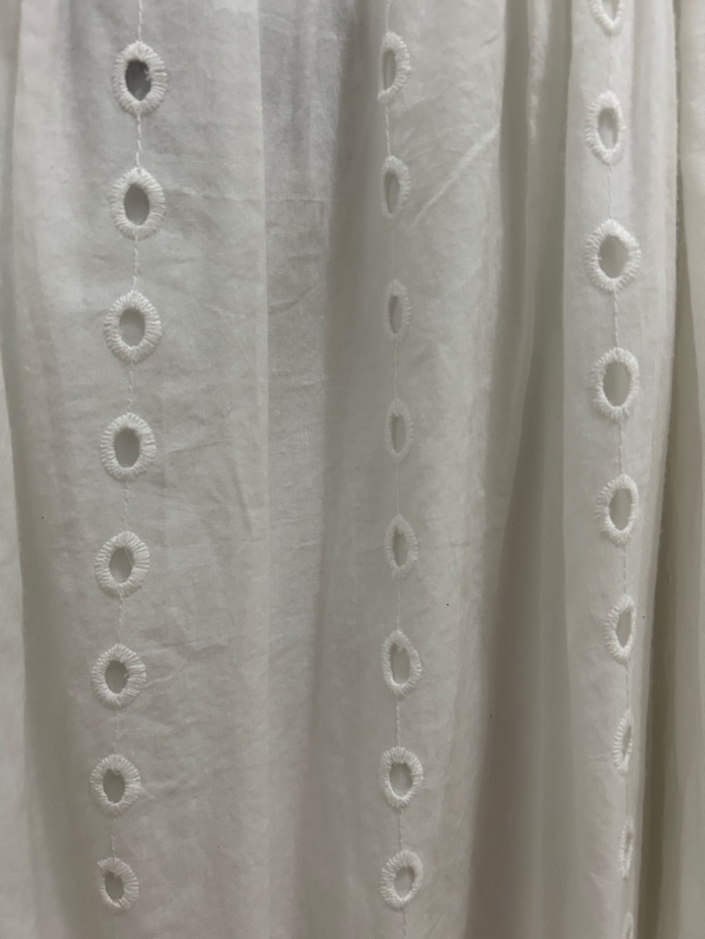 Strappy White Eyelet Maxi Dress - Elegant Summer Style - Picture 5 of 7